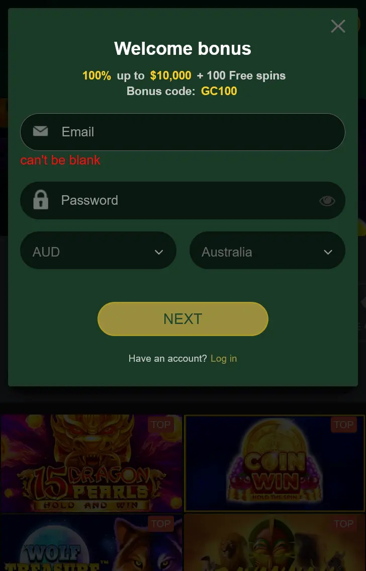 golden crown login